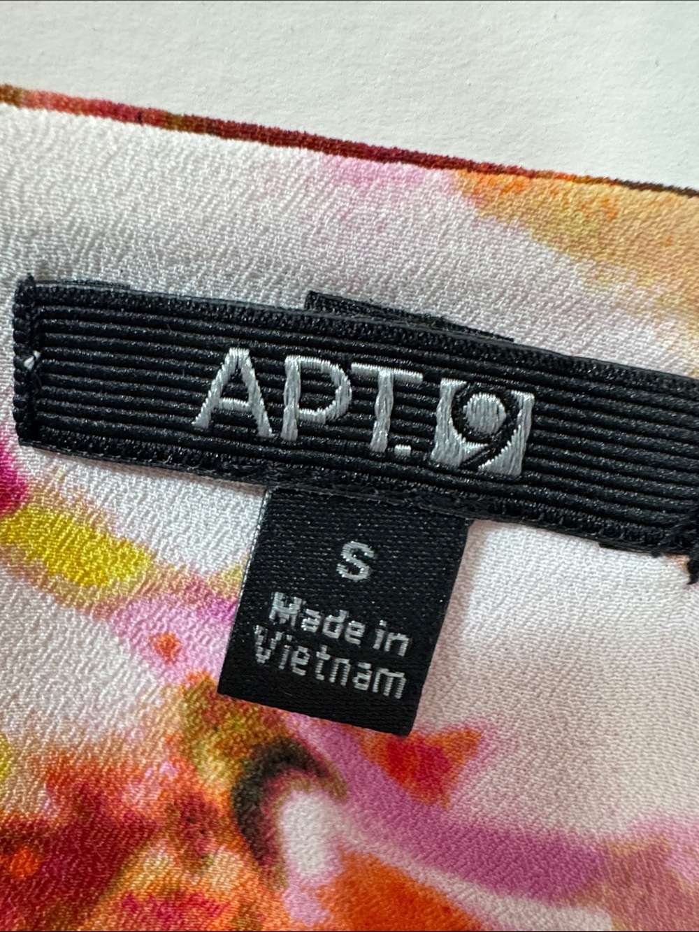 Apt. 9 Panel Linen Blend Tank with Floral Stripe Bands & Back Keyhole - Size S - Picture 4 of 8